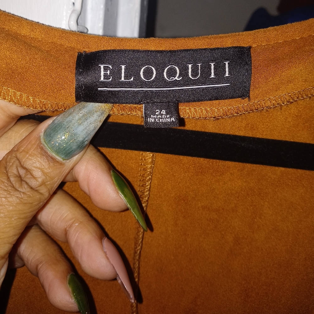 Eloquii Suede Jumpsuit - Picture 12 of 13